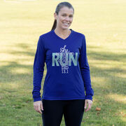 Women's Long Sleeve Tech Tee - She Believed She Could So She Did 13.1