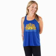 Flowy Racerback Tank Top - Here Comes The Sun