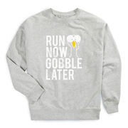 Running Raglan Crew Neck Pullover - Run Now Gobble Later (Bold)
