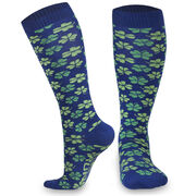 Woven Yakety Yak! Knee High Socks - Shamrocks