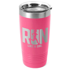 Running 20 oz Double Insluated Tumbler - Let's Run Like A Girl