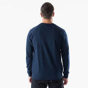 Running Raglan Crew Neck Pullover - Run and Be Happy