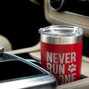 Running 20oz. Double Insulated Tumbler - Never Run Alone (Bold)