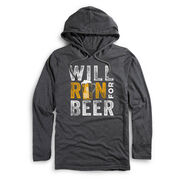 Running Lightweight Hoodie - Will Run For Beer