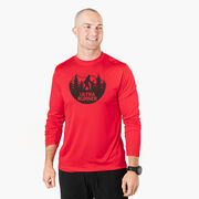 Men's Running Long Sleeve Performance Tee - Ultra Runner Bigfoot