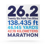 Running Canvas Wall Art - Math Miles 26.2