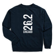 Running Raglan Crew Neck Pullover - Chicago 26.2 Vertical