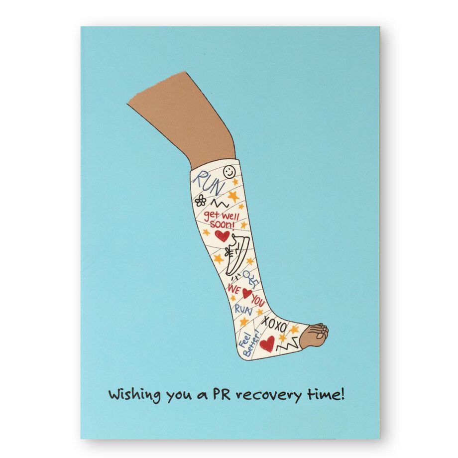 Running Greeting Card - PR Recovery Time