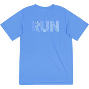 Men's Running Short Sleeve Performance Tee - Run Lines