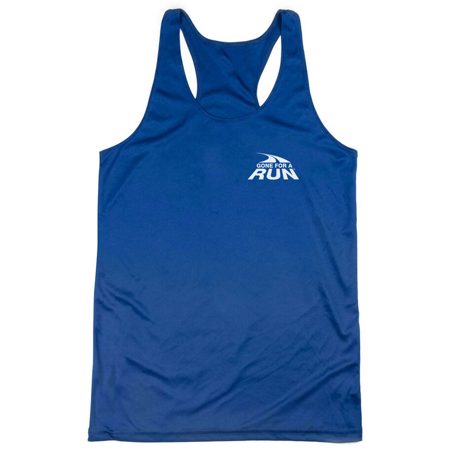 Women's Racerback Performance Tank Top - Gone For a Run® Logo - Mini