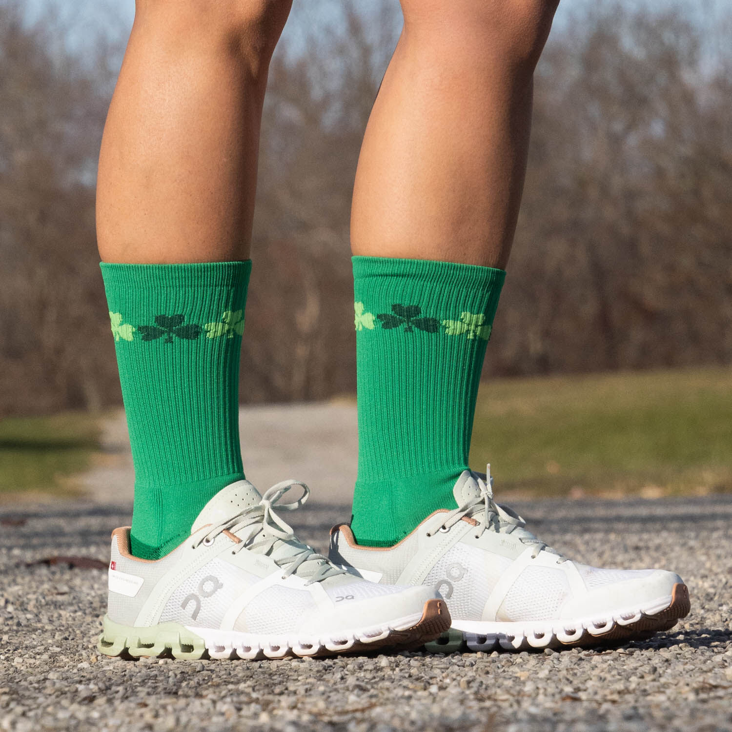 Socrates Mid Calf Performance Socks Lucky Gone For a Run