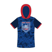 Running Lightweight Short Sleeve ShieldDri Hoodie - Custom