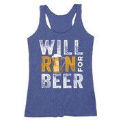 Women's Everyday Tank Top - Will Run For Beer