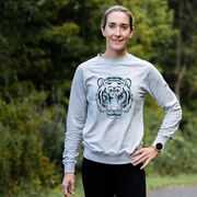 Running Raglan Crew Neck Pullover - Eye Of The Tiger