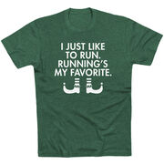 Running Short Sleeve T-Shirt - Running's My Favorite (Simple)