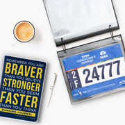 BibFOLIO&reg; Race Bib Album - Braver Stronger Faster