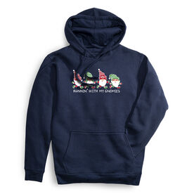 Statement Fleece Hoodie -  Runnin' With My Gnomies&reg; - Christmas
