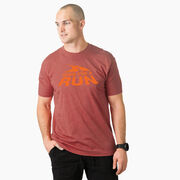 Running Short Sleeve T-Shirt - Gone For a Run&reg; Logo (Orange) 