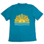 Women's Short Sleeve Tech Tee - Here Comes The Sun