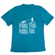 Women's Short Sleeve Tech Tee - Happy Trails Happy Tails