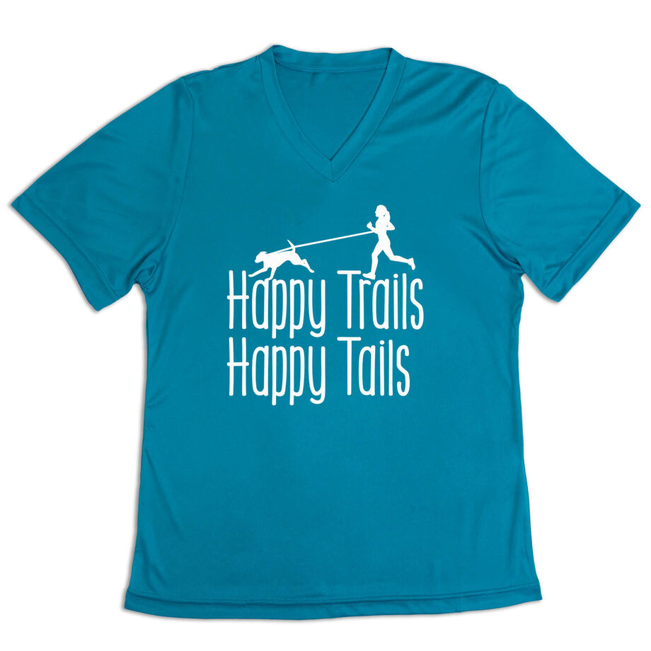 Women's Short Sleeve Tech Tee - Happy Trails Happy Tails