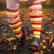 Yakety Yak Knee High Socks - Run Now Gobble Later