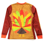 Women's Running Long Sleeve Performance Tee - Run Now Gobble Later