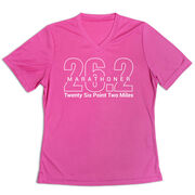 Women's Short Sleeve Tech Tee - Marathoner 26.2 Miles