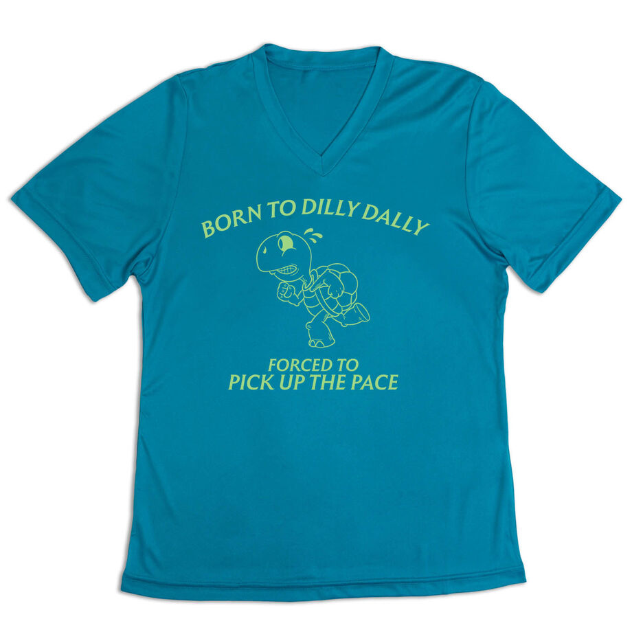 Women's Short Sleeve Tech Tee - Born to Dilly Dally