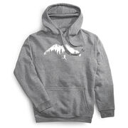 Statement Fleece Hoodie -  Trail Runner in the Mountains (Male)