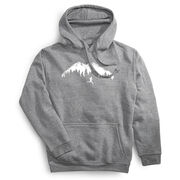 Statement Fleece Hoodie -  Trail Runner in the Mountains
