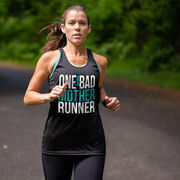 Women's Racerback Performance Tank Top - One Bad Mother Runner (Bold)