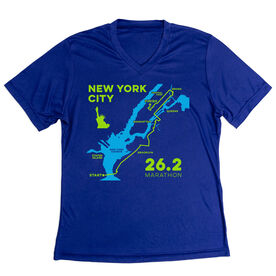 Women's Short Sleeve Tech Tee - New York City Route