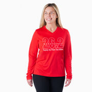 Women's Long Sleeve Tech Tee - Marathoner 26.2 Miles
