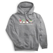 Statement Fleece Hoodie -  Runnin' With My Gnomies - Christmas