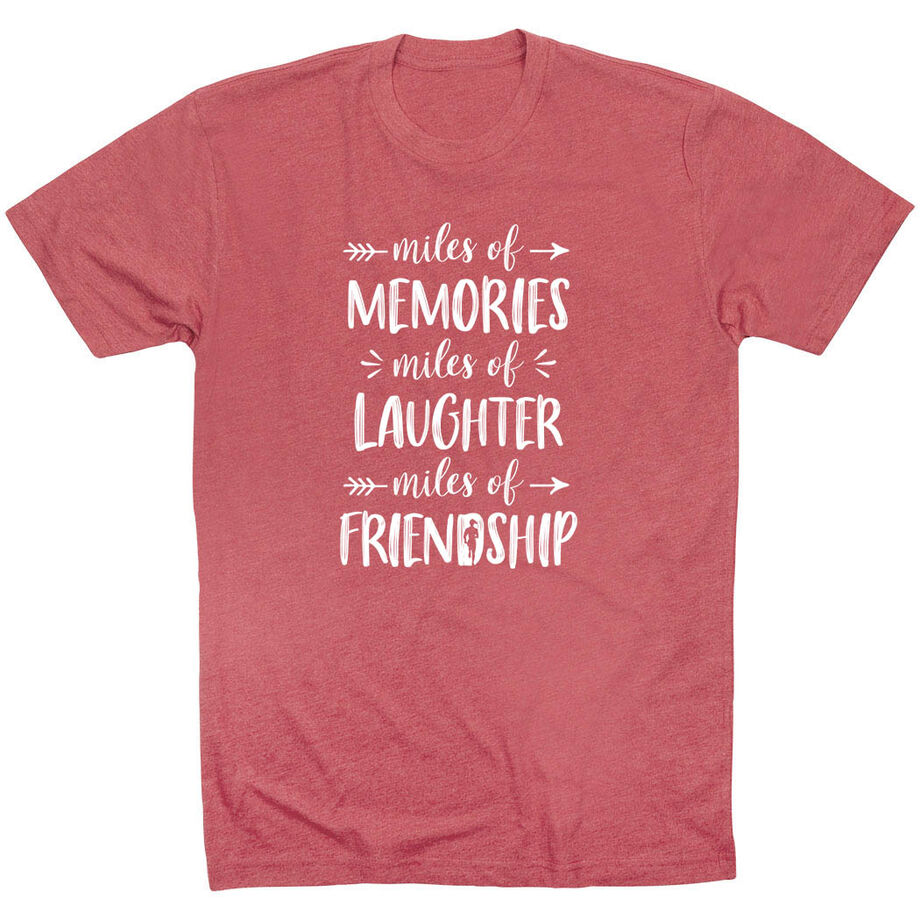 Running Short Sleeve T-Shirt - Miles of Friendship Mantra