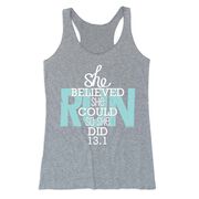 Women's Everyday Tank Top - She Believed She Could So She Did 13.1