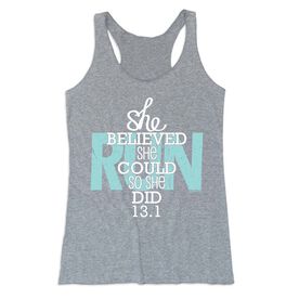 Women's Everyday Tank Top - She Believed She Could So She Did 13.1