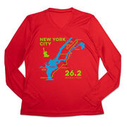 Women's Long Sleeve Tech Tee - New York City Route