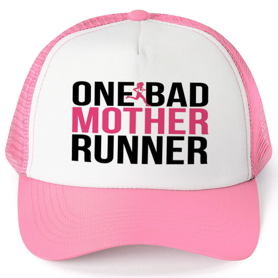 Running Trucker Hat One Bad Mother Runner