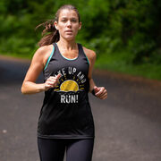 Women's Racerback Performance Tank Top - Wake Up And Run