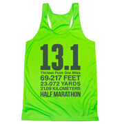 Women's Racerback Performance Tank Top - 13.1 Math Miles