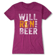 Women's Everyday Runners Tee - Will Run For Beer