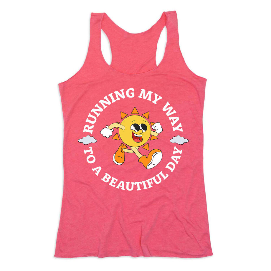 Women's Everyday Tank Top - Running My Way to a Beautiful Day