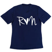 Women's Short Sleeve Tech Tee - Run Heart