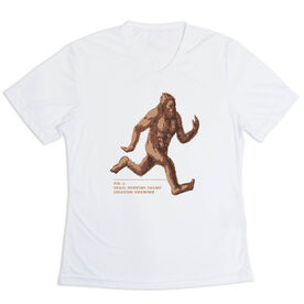 Women's Short Sleeve Tech Tee - Trail Running Champ [Adult Medium/White] - SS