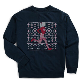 Running Raglan Crew Neck Pullover - Heart Sweater Run