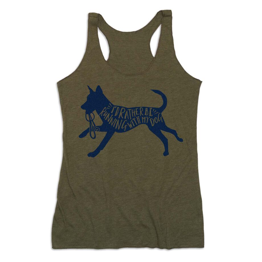 Women's Everyday Tank Top - I'd Rather Be Running with My Dog
