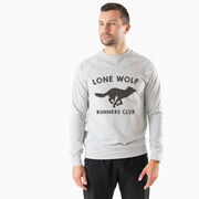 Running Raglan Crew Neck Pullover - Run Club Lone Wolf