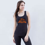 Running Women's Athletic Tank Top - Gone For a Run Logo